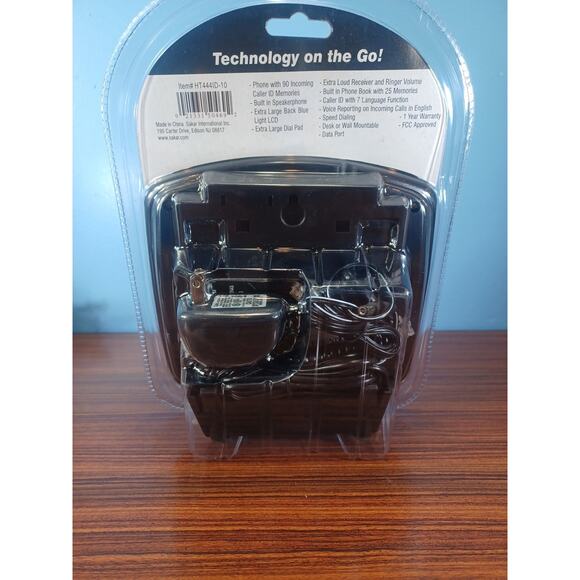 Sakar HT44ID-10 Single Line Corded Big Buttons & Display Talking Caller ID Phone - Picture 3 of 4